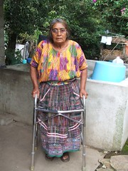 Isabel Guitz with her new walker